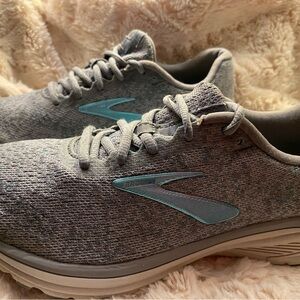 Brooks Gray and Teal Athletic Shoes